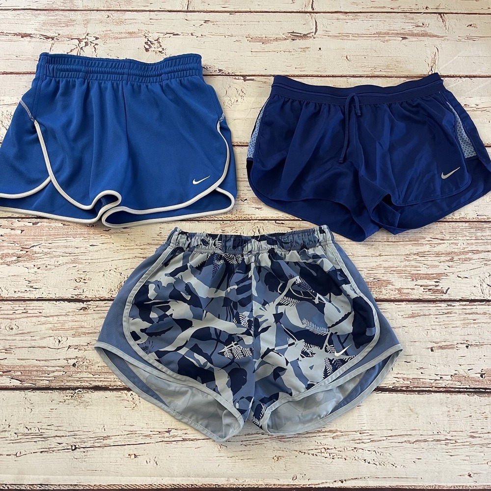 Nike Women's Shorts Size Small Dri Fit Running Track Lined Tempo Lot of 3 Lined